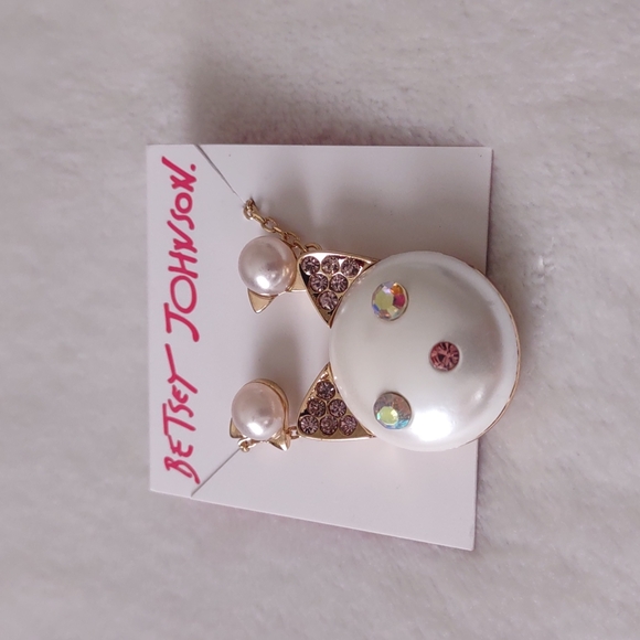 Betsey Johnson Jewelry - Betsey Johnson Cat Necklace and Earrings Set